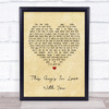 Herb Albert This Guys In Love With You Vintage Heart Song Lyric Music Wall Art Print