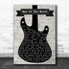 Fleetwood Mac Man Of The World Electric Guitar Music Script Song Lyric Print