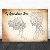 Forest Blakk If You Love Her Man Lady Couple Decorative Wall Art Gift Song Lyric Print