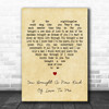 Frank Sinatra You Brought A New Kind Of Love To Me Vintage Heart Wall Art Gift Song Lyric Print
