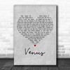 Frankie Avalon Venus Grey Heart Decorative Wall Art Gift Song Lyric Print
