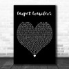 Genesis Carpet Crawlers Black Heart Decorative Wall Art Gift Song Lyric Print