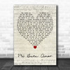 Gloria Estefan Mi Buen Amor Script Heart Decorative Wall Art Gift Song Lyric Print