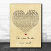 Gretchen Wilson Id Love to Be Your Last Vintage Heart Decorative Wall Art Gift Song Lyric Print