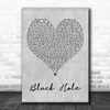 Griff Black Hole Grey Heart Decorative Wall Art Gift Song Lyric Print