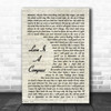 Griff Love Is A Compass Vintage Script Decorative Wall Art Gift Song Lyric Print