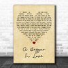 Guy Mitchell A Beggar In Love Vintage Heart Decorative Wall Art Gift Song Lyric Print