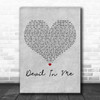 Halsey Devil In Me Grey Heart Decorative Wall Art Gift Song Lyric Print