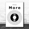 Halsey More Vinyl Record Decorative Wall Art Gift Song Lyric Print