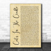 Harry Chapin Cat's In The Cradle Rustic Script Decorative Wall Art Gift Song Lyric Print