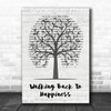 Helen Shapiro Walking Back To Happiness Music Script Tree Decorative Gift Song Lyric Print