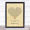 Lisa Stansfield In All The Right Places Vintage Heart Song Lyric Music Wall Art Print