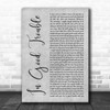 India.Arie In Good Trouble Grey Rustic Script Decorative Wall Art Gift Song Lyric Print