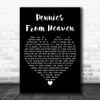 Inner City Pennies From Heaven Black Heart Decorative Wall Art Gift Song Lyric Print