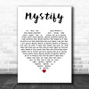 INXS Mystify White Heart Decorative Wall Art Gift Song Lyric Print