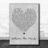 Jack Savoretti Between the Minds Grey Heart Decorative Wall Art Gift Song Lyric Print