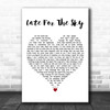 Jackson Browne Late for the Sky White Heart Decorative Wall Art Gift Song Lyric Print