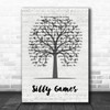 Janet Kay Silly Games Music Script Tree Decorative Wall Art Gift Song Lyric Print