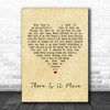 Morten Harket There Is A Place Vintage Heart Song Lyric Music Wall Art Print