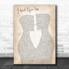 Jason Mraz I Won't Give Up Two Men Gay Couple Wedding Decorative Gift Song Lyric Print