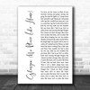 Jessie Buckley Glasgow (No Place Like Home) White Script Decorative Gift Song Lyric Print