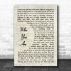 Jessie J Who You Are Vintage Script Decorative Wall Art Gift Song Lyric Print