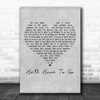 Jim Reeves He'll Have To Go Grey Heart Decorative Wall Art Gift Song Lyric Print