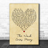 Jimi Hendrix The Wind Cries Mary Vintage Heart Decorative Wall Art Gift Song Lyric Print