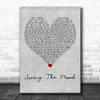 Jive Bunny & The Mastermixers Swing The Mood Grey Heart Decorative Wall Art Gift Song Lyric Print