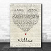 Joan Armatrading Willow Script Heart Decorative Wall Art Gift Song Lyric Print