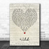 John Legend & Gary Clark Jr Wild Script Heart Decorative Wall Art Gift Song Lyric Print