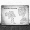 John Legend Conversations In The Dark Man Lady Couple Grey Decorative Gift Song Lyric Print