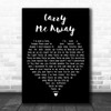 John Mayer Carry Me Away Black Heart Decorative Wall Art Gift Song Lyric Print