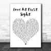 Jordan Mackampa Love At First Sight White Heart Decorative Wall Art Gift Song Lyric Print