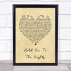 Richard Marx Hold On To The Nights Vintage Heart Song Lyric Music Wall Art Print