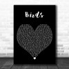 Kate Nash Birds Black Heart Decorative Wall Art Gift Song Lyric Print
