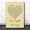 Richie Sambora One Light Burning Vintage Heart Song Lyric Music Wall Art Print