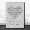 Kylie Minogue Can't Get You Out Of My Head Grey Heart Decorative Gift Song Lyric Print