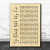 Lady Antebellum Be Patient With My Love Rustic Script Decorative Wall Art Gift Song Lyric Print