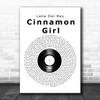 Lana Del Rey Cinnamon Girl Vinyl Record Decorative Wall Art Gift Song Lyric Print