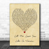 Lana Del Rey Let Me Love You Like A Woman Vintage Heart Decorative Gift Song Lyric Print