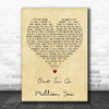 Larry Graham One In A Million You Vintage Heart Decorative Wall Art Gift Song Lyric Print
