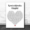 Leif Vollebekk Transatlantic Flight White Heart Decorative Wall Art Gift Song Lyric Print