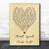 Street Spirit (Fade Out) Radiohead Vintage Heart Song Lyric Music Wall Art Print