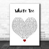 Lil Peep White Tee White Heart Decorative Wall Art Gift Song Lyric Print