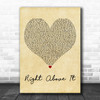 Lil Wayne Right Above It Vintage Heart Decorative Wall Art Gift Song Lyric Print
