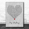 Lionel Richie My Destiny Grey Heart Decorative Wall Art Gift Song Lyric Print