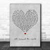 Lisa Stansfield All Around the World Grey Heart Decorative Wall Art Gift Song Lyric Print