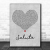 Little Mix Salute Grey Heart Decorative Wall Art Gift Song Lyric Print