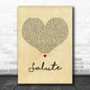 Little Mix Salute Vintage Heart Decorative Wall Art Gift Song Lyric Print